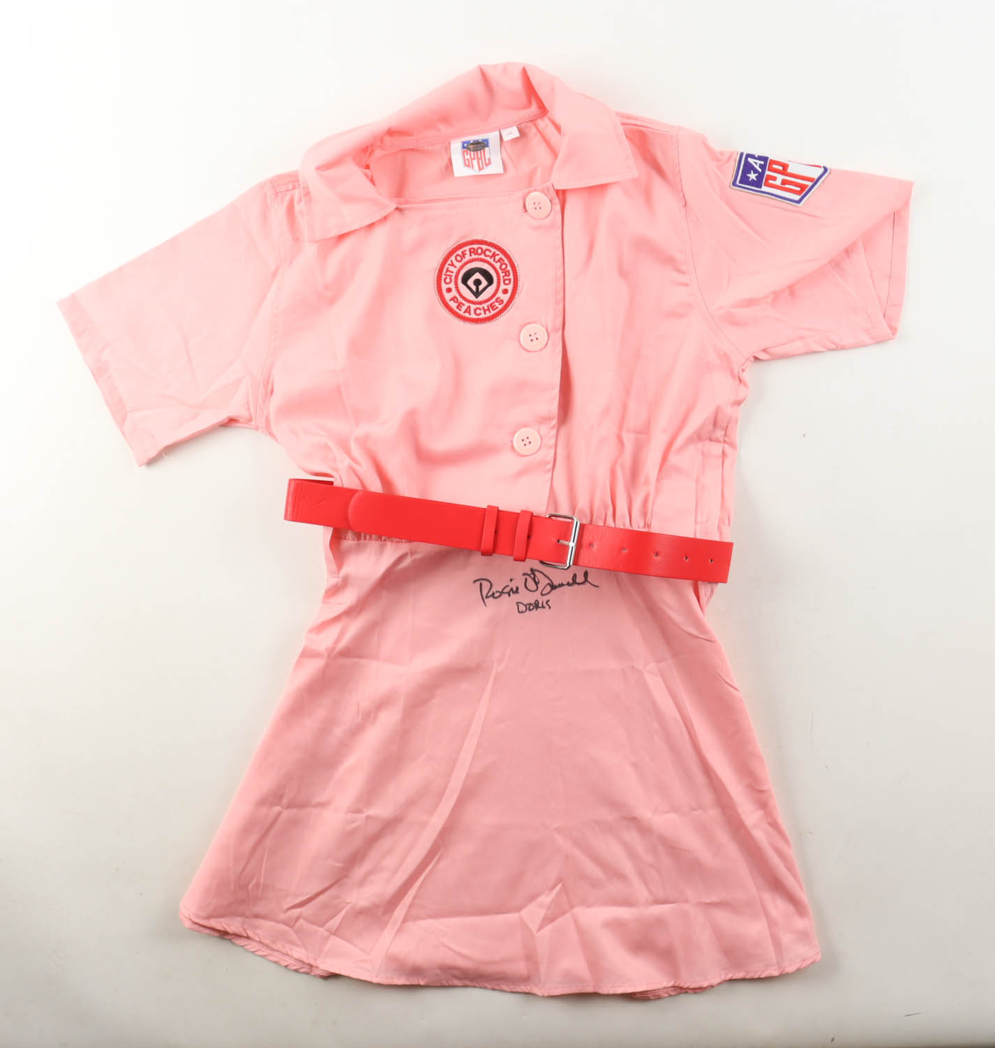 Rosie O'Donnell Signed "A League of Their Own" Racine Belles Baseball Jersey Inscribed "Doris" (Schwartz) at PristineAuction.com Rosie O'Donnell Signed "A League of Their Own" Racine Belles Baseball Jersey Inscribed "Doris" (Schwartz) at PristineAuction.com