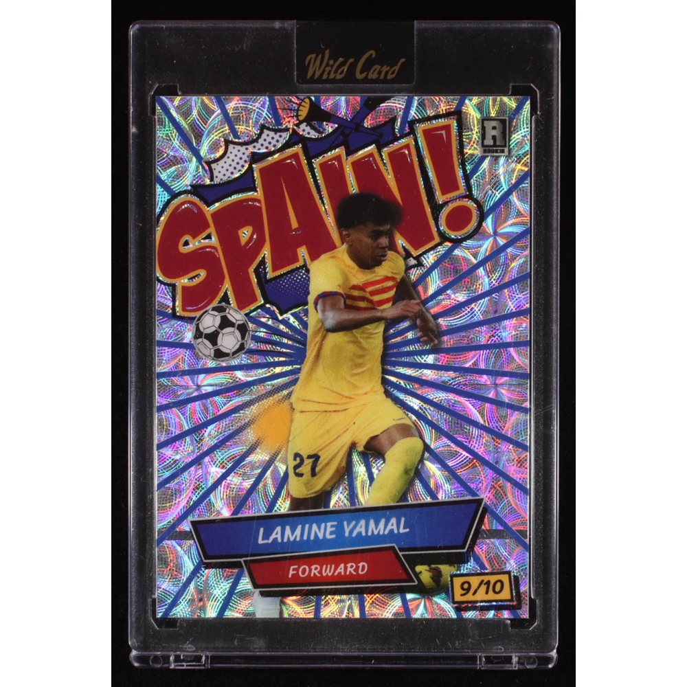 Lamine Yamal 2024 Wild Card Comix Spain! Blue Silver Scope #LY2 RC #9/10 at PristineAuction.com