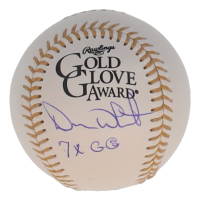 Devon White Signed Gold Glove Award Baseball Inscribed "7x GG" (JSA) at PristineAuction.com