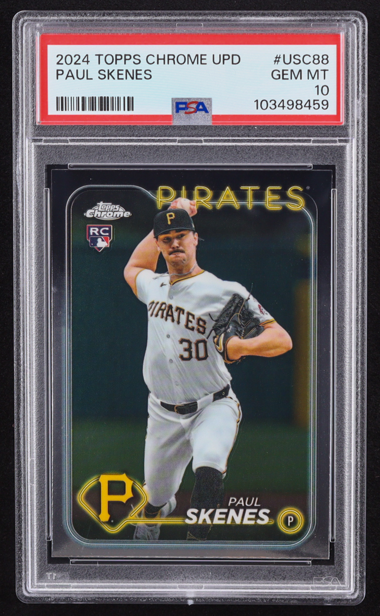 Paul Skenes 2024 Topps Chrome Update #USC88 RC (PSA 10) at PristineAuction.com Paul Skenes 2024 Topps Chrome Update #USC88 RC (PSA 10) at PristineAuction.com