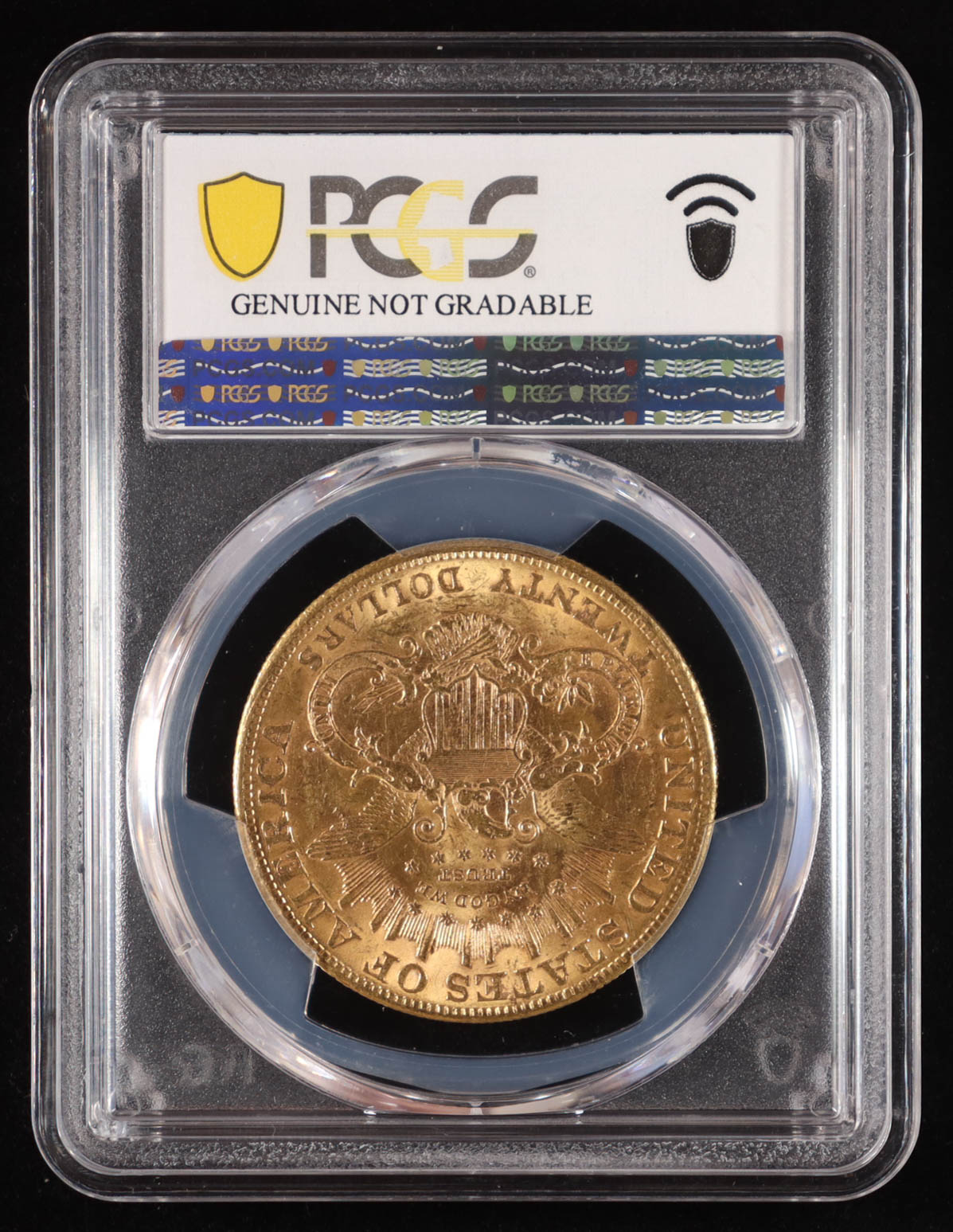 1904 Liberty Double Eagle $20 Gold Coin - Gold Shield - Cleaned - UNC Detail (PCGS Genuine) at PristineAuction.com 1904 Liberty Double Eagle $20 Gold Coin - Gold Shield - Cleaned - UNC Detail (PCGS Genuine) at PristineAuction.com
