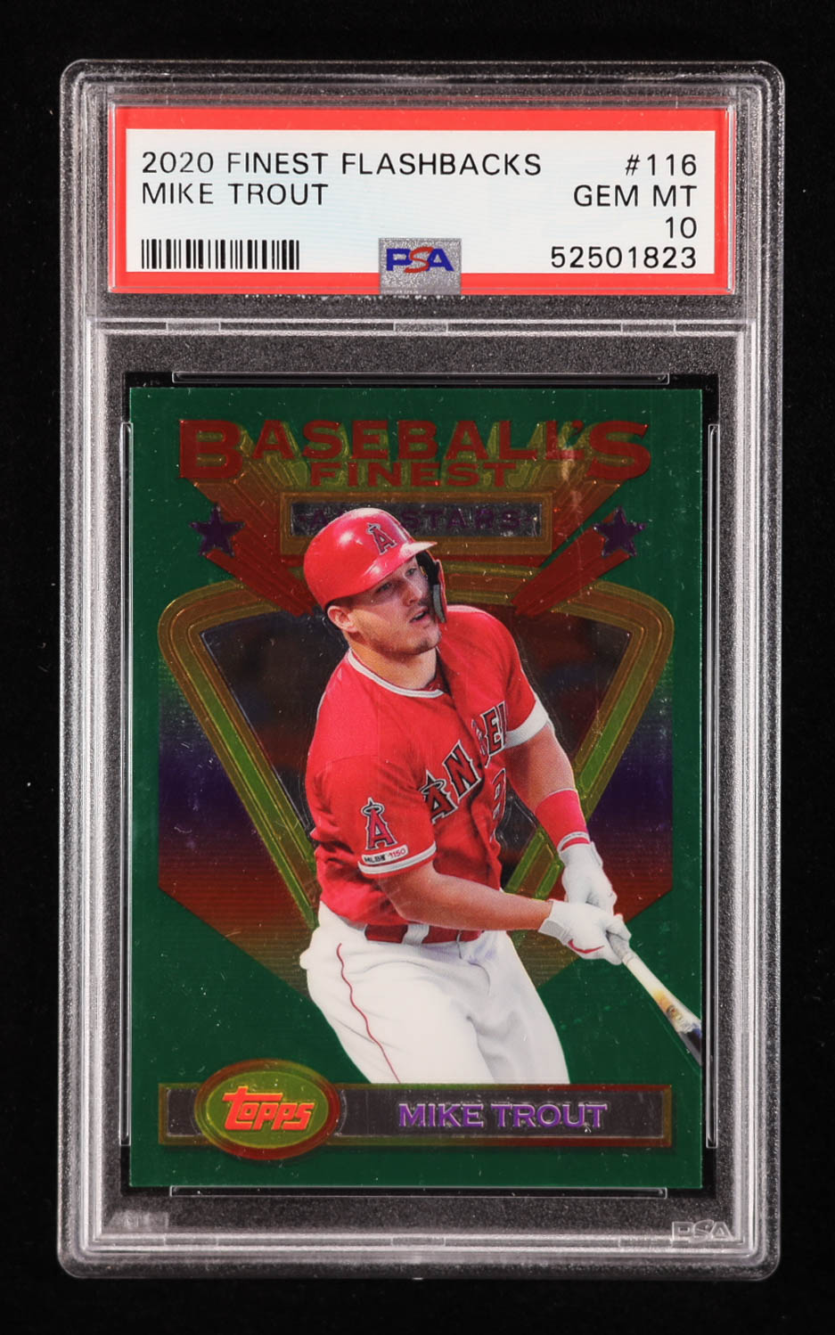 Mike Trout 2020 Finest Flashbacks #116 (PSA 10) at PristineAuction.com Mike Trout 2020 Finest Flashbacks #116 (PSA 10) at PristineAuction.com