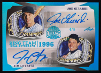 Joe Girardi / Jim Leyritz Signed 2024 Leaf Bronx Legacy Ring Team Dual Autograph 1996 Teal #RT2-3 #4/6 at PristineAuction.com