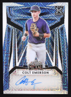 Colt Emerson Signed 2023 Leaf Metal Autograph Blue Mojo #BA-CE1 #2/6 RC at PristineAuction.com