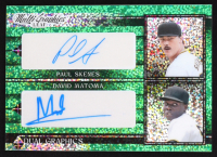 Paul Skenes / David Matoma Signed 2023 Leaf Multi Graphics Dual Graphics Green Sparkle #MDG-21 #5/5 at PristineAuction.com