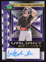 Walker Martin Signed 2023 Leaf Valiant Valiant Effort Prismatic Purple #VE-WM1 #2/6 at PristineAuction.com