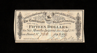 1864 $15 Confederate States of America CSA Bank Note Bond at PristineAuction.com