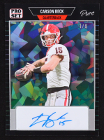 Carson Beck Signed 2023 Leaf Pro Set Pure Crystal #PSA-CB1 #1/8 at PristineAuction.com