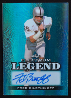 Fred Biletnikoff Signed 2024 Leaf Electrum Legend Autograph Teal #LA-FB1 #1/6 at PristineAuction.com