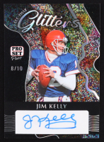 Jim Kelly Signed 2024 Leaf Pro Set Pure All That Glitters Silver Sparkle #AG-JK1 #08/10 at PristineAuction.com