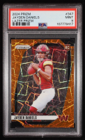 Jayden Daniels 2024 Panini Prizm Lazer Prizm #347 RC (PSA 9) at PristineAuction.com