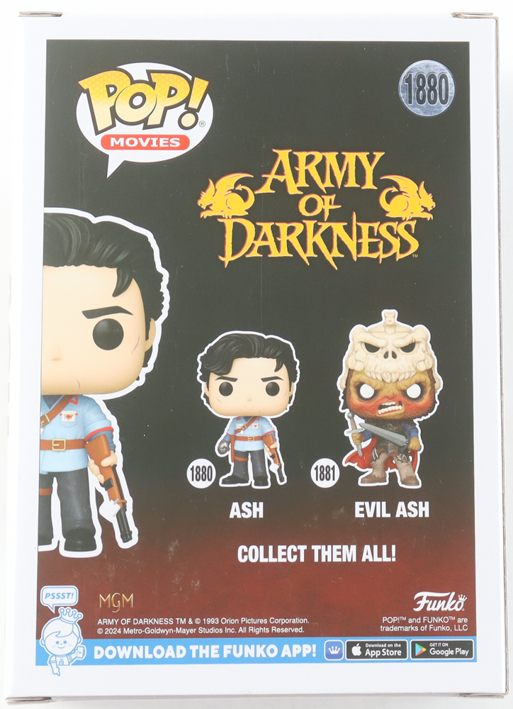 Bruce Campbell Signed "Army Of Darkness" #1880 Ash Funko Pop! Vinyl Figure (JSA) at PristineAuction.com Bruce Campbell Signed "Army Of Darkness" #1880 Ash Funko Pop! Vinyl Figure (JSA) at PristineAuction.com