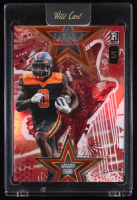 Jaylen Wright 2024 Wild Card Auto Mania Star Painted Eagle Red Holo #AMSJW RC #1/1 at PristineAuction.com