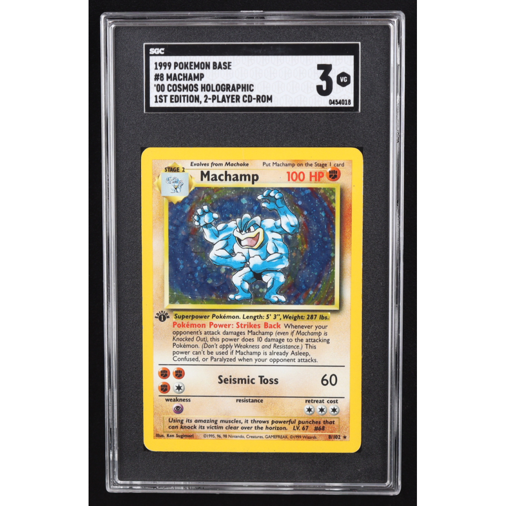 Machamp 1999 Pokemon 2-Player Starter Set 1st Edition #8 HOLO (SGC 3 ...
