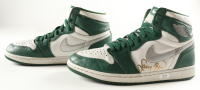 Larry Bird Signed Pair Of Nike Air Jordan Basketball Shoes (PSA) at PristineAuction.com
