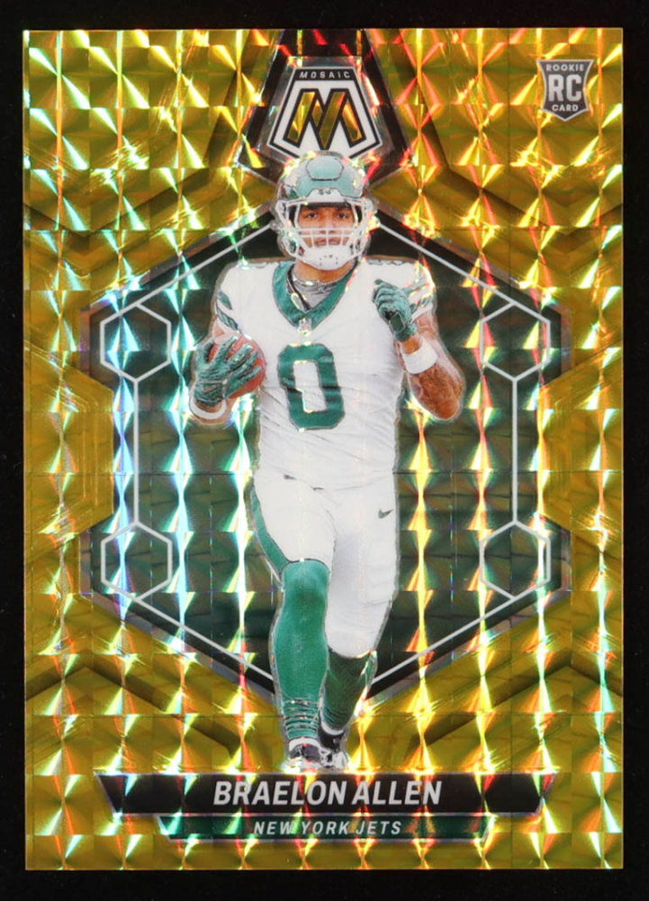 Braelon Allen 2024 Panini Mosaic Mosaic Gold #389 RC # 4/10