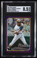 Roberto Clemente 2024 Topps Update '89 Topps Silver Pack Chrome Purple Refractors #T89CU94 #34/75 (SGC 8.5) at PristineAuction.com