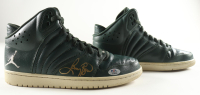 Larry Bird Signed Pair Of Nike Air Jordan Basketball Shoes (PSA) at PristineAuction.com