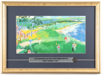 "Jack Nicklaus on the 18th Pebble Beach" Custom Framed Art Print with 2010 US Open Pin at PristineAuction.com