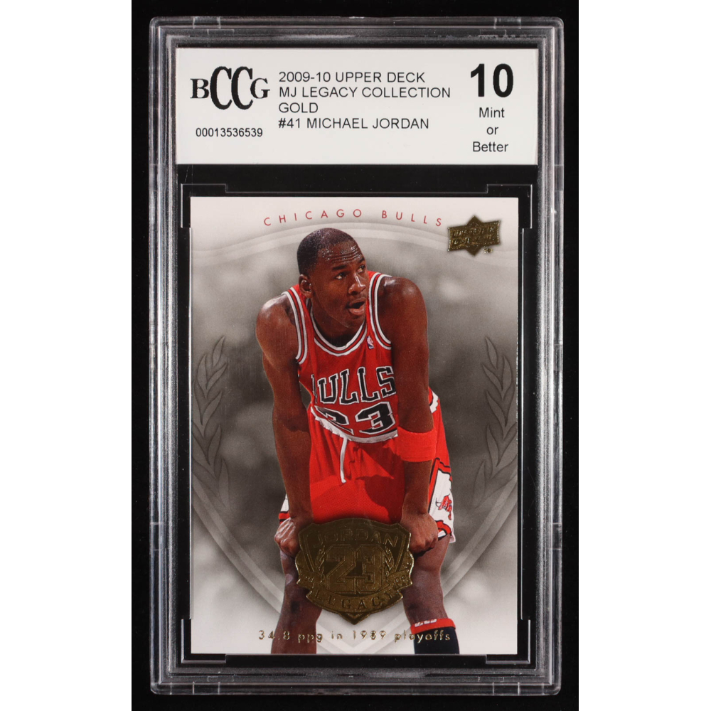 Michael Jordan 2009-10 Upper Deck Michael Jordan Legacy Collection Gold #41 (BCCG 10) at PristineAuction.com