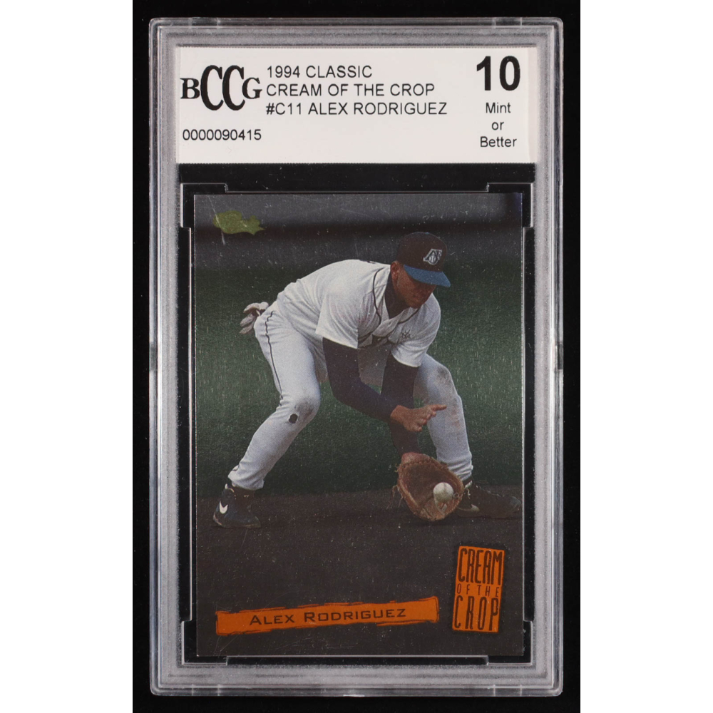 Alex Rodriguez 1994 Classic Cream of the Crop #C11 RC (BCCG 10) at PristineAuction.com
