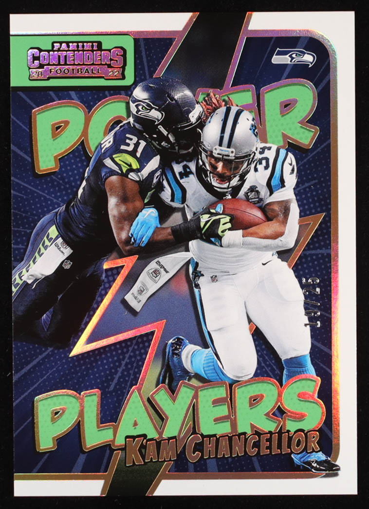 Kam Chancellor 2022 Panini Contenders Power Players Gold #1 #19/25 at PristineAuction.com Kam Chancellor 2022 Panini Contenders Power Players Gold #1 #19/25 at PristineAuction.com