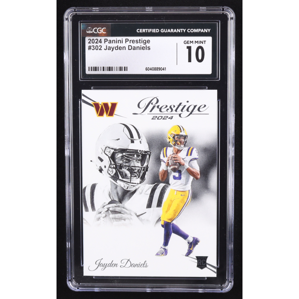Jayden Daniels 2024 Prestige #302 RC (CGC 10) at PristineAuction.com