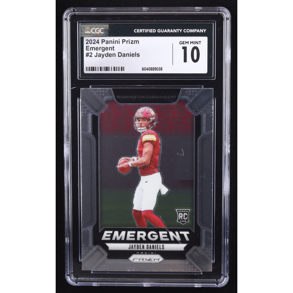 Jayden Daniels 2024 Panini Prizm Emergent #2 RC (CGC 10) at PristineAuction.com