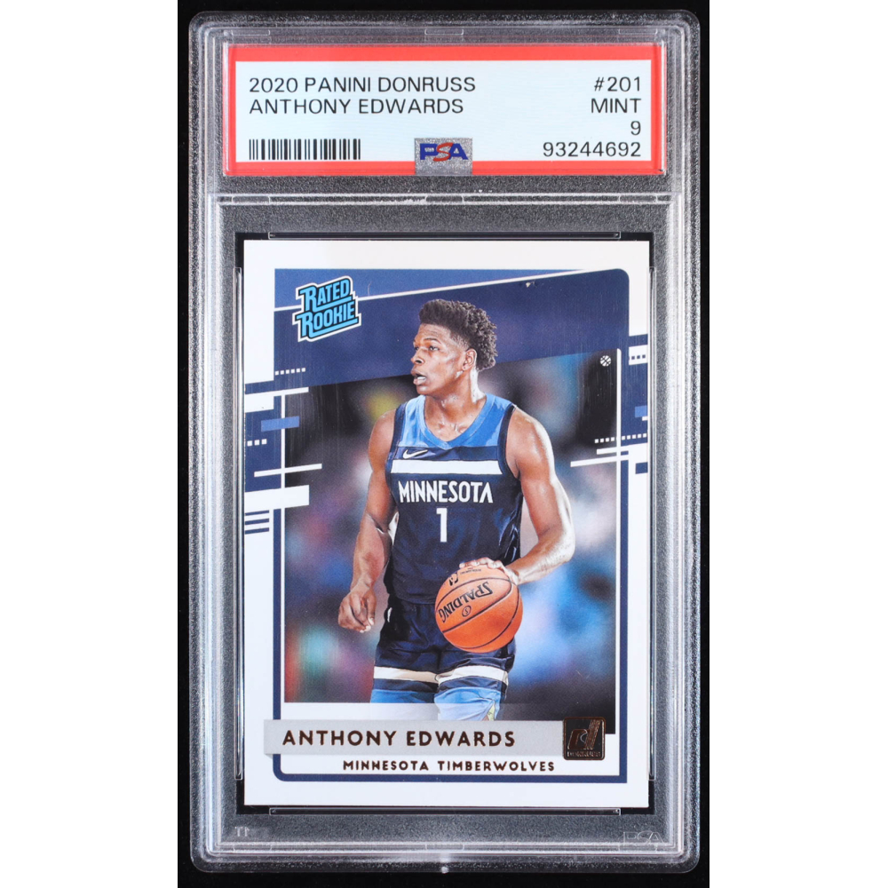 Anthony Edwards 2020-21 Donruss #201 RR RC (PSA 9) at PristineAuction.com