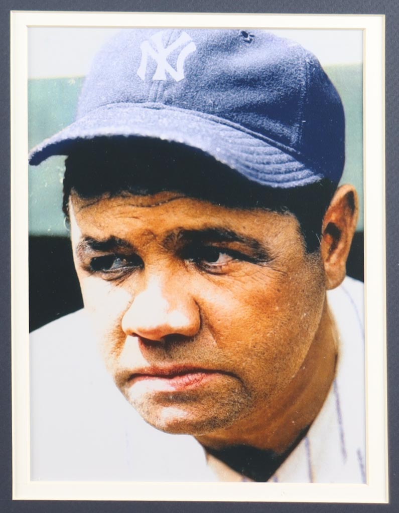 Babe Ruth Yankees Custom Framed Jersey Display with (2) Cloth Logo Patches & 1923, 27, 28 Yankees World Series Pins at PristineAuction.com Babe Ruth Yankees Custom Framed Jersey Display with (2) Cloth Logo Patches & 1923, 27, 28 Yankees World Series Pins at PristineAuction.com