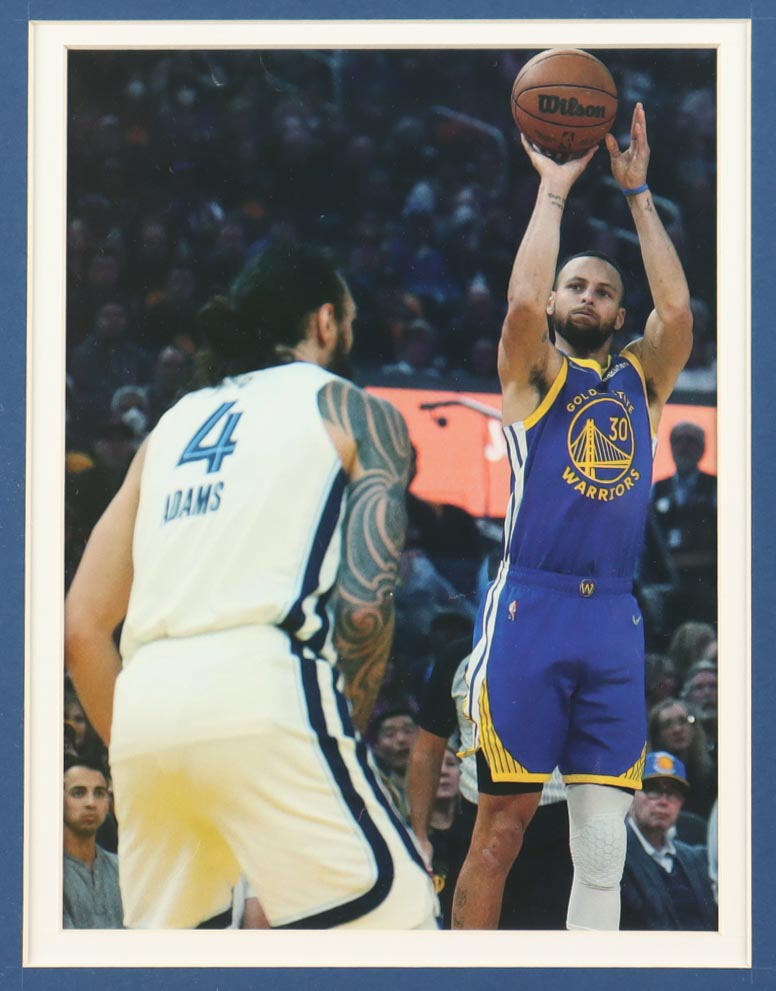 Stephen Curry Signed Custom Framed Jersey Display with (4) Champions Pins (JSA) at PristineAuction.com Stephen Curry Signed Custom Framed Jersey Display with (4) Champions Pins (JSA) at PristineAuction.com