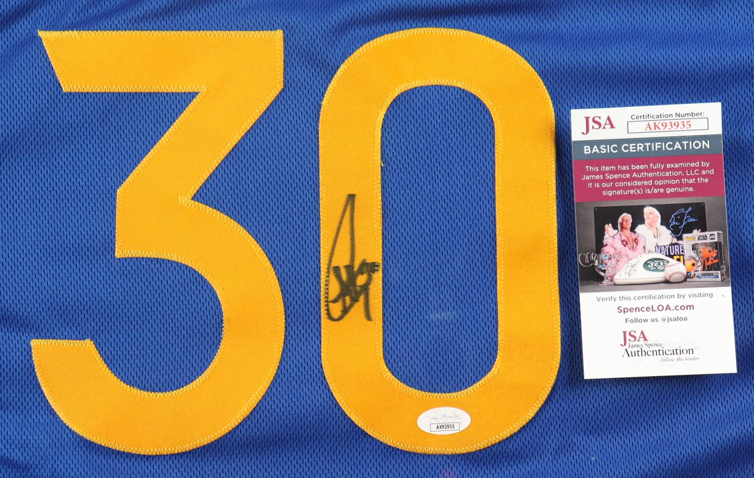 Stephen Curry Signed Custom Framed Jersey Display with (4) Champions Pins (JSA) at PristineAuction.com Stephen Curry Signed Custom Framed Jersey Display with (4) Champions Pins (JSA) at PristineAuction.com