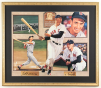 Ted Williams Signed Custom Framed LE Lithograph by Danny Day with #9 Pin (JSA) at PristineAuction.com