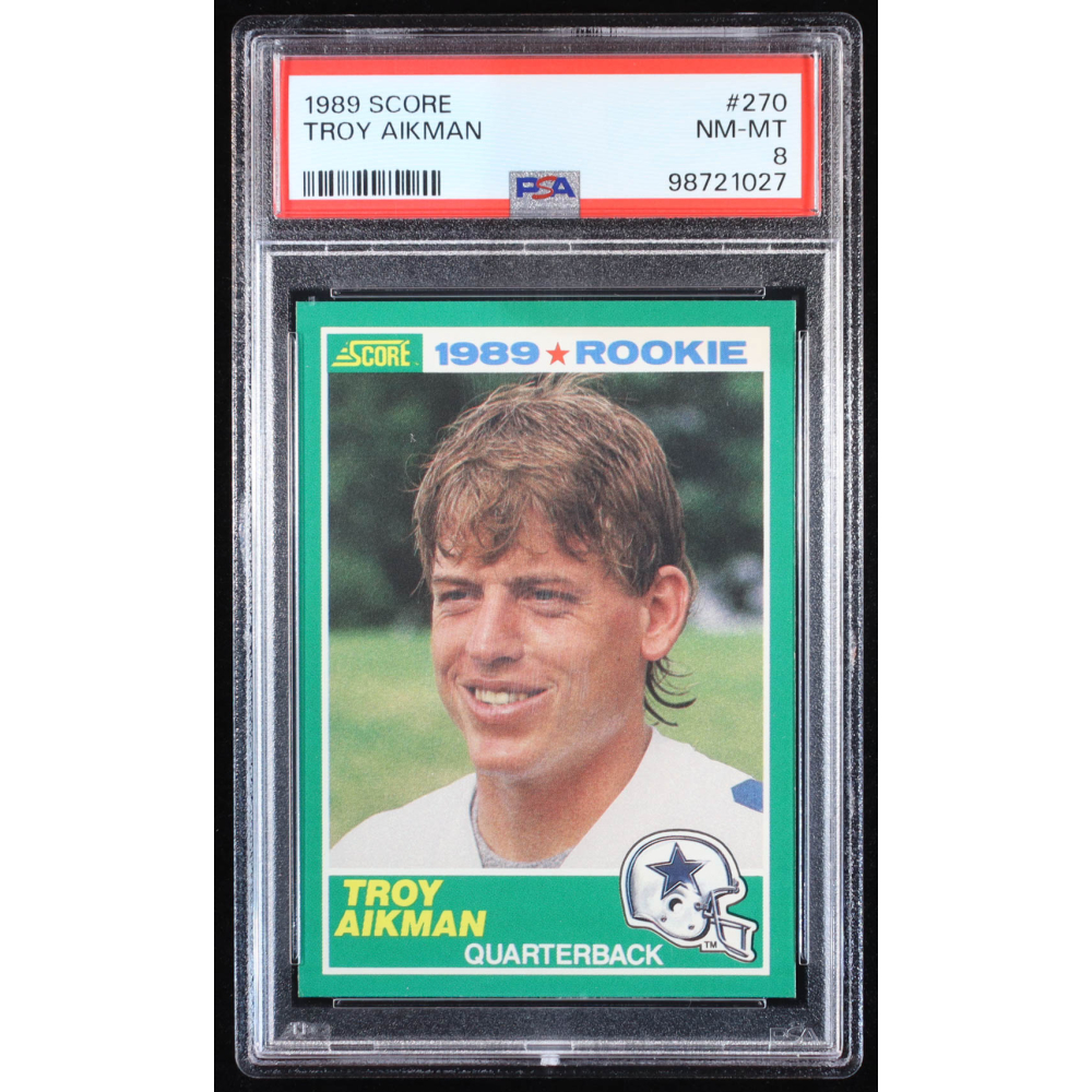 Troy Aikman 1989 Score #270 RC (PSA 8) at PristineAuction.com