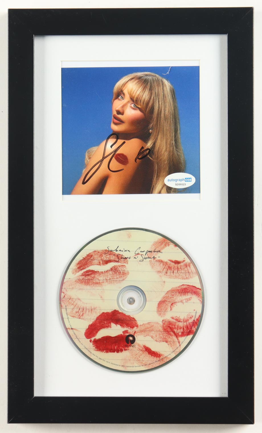 Sabrina Carpenter Signed Custom Framed 