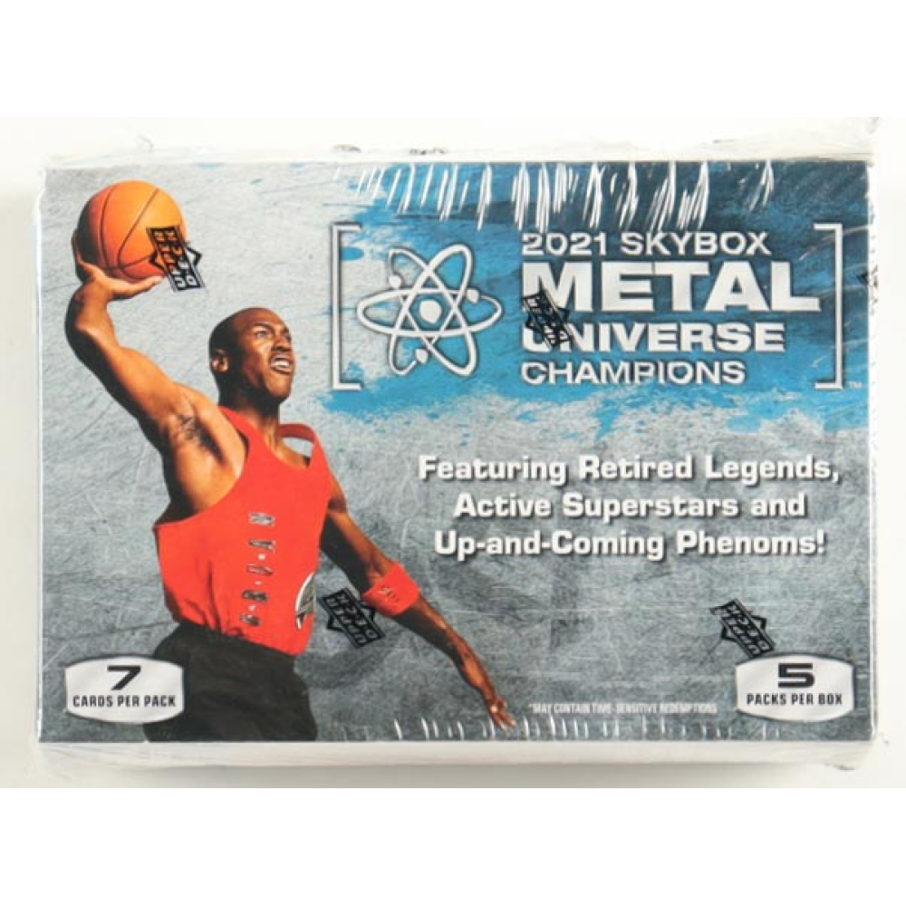 2021 Upper Deck Skybox Metal Universe Champions Blaster Box with (5) Packs at PristineAuction.com