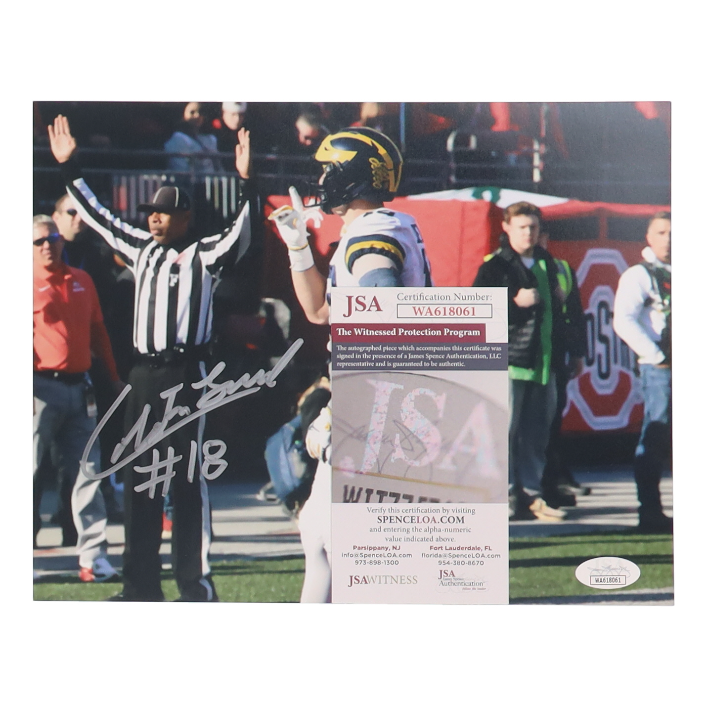 Colston Loveland Signed Wolverines 8x10 Photo (JSA) at PristineAuction.com Colston Loveland Signed Wolverines 8x10 Photo (JSA) at PristineAuction.com