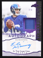 Eli Manning 2024 Leaf ITG Used Sports Autograph Memorabilia Purple #IGAEM1 #3/6 at PristineAuction.com