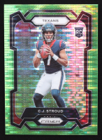 CJ Stroud 2023 Panini Prizm Prizms Neon Green Pulsar #339 at PristineAuction.com
