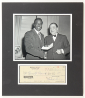 Branch Rickey Signed 1965 Custom Matted Personal Bank Check Display (JSA) at PristineAuction.com