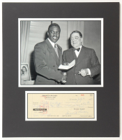 Branch Rickey Signed 1965 Custom Matted Personal Bank Check Display (JSA) at PristineAuction.com