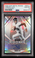 Jordan Love Signed 2020 Leaf Metal Rookie Holo #MRJL1 #02/50 RC at PristineAuction.com