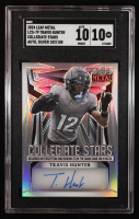 Travis Hunter Signed 2024 Leaf Metal Collegiate Stars Autograph Silver #LCS-79 #182/188 (SGC 10) at PristineAuction.com