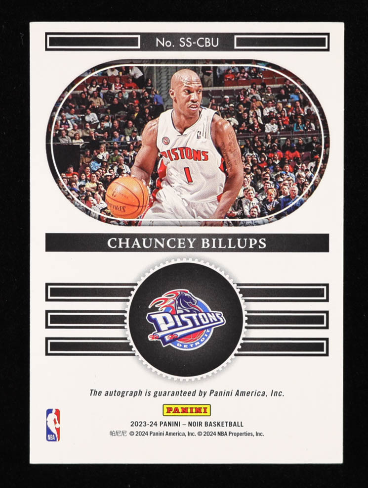 Chauncey Billups 2023-24 Panini Noir Snapshot Signatures #3 #88/99 at PristineAuction.com Chauncey Billups 2023-24 Panini Noir Snapshot Signatures #3 #88/99 at PristineAuction.com