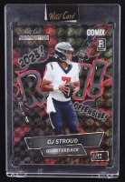 CJ Stroud 2023 Wild Card Alumination Comix Black and Red Mosaic #ACBRYCS1 RC #1/12 at PristineAuction.com