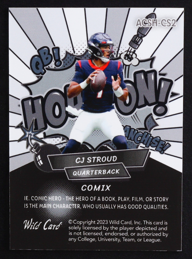 CJ Stroud 2023 Wild Card Alumination Comix White Circles #ACSHCS2 RC #1/10 at PristineAuction.com CJ Stroud 2023 Wild Card Alumination Comix White Circles #ACSHCS2 RC #1/10 at PristineAuction.com