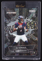 CJ Stroud 2023 Wild Card Alumination Comix Black Sparkle #ACSP2CS2 RC #7/18 at PristineAuction.com