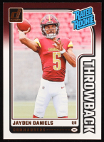 Jayden Daniels 2024 Donruss Rated Rookies Throwback #43 RC at PristineAuction.com