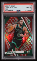Jayson Tatum 2023-24 Panini Phoenix Red #145 #114/199 (PSA 10) at PristineAuction.com