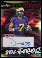Donovan Edwards 2024 Leaf Vivid Street Signs Autographs Prismatic Silver #SSDE1 RC #7/10 at PristineAuction.com